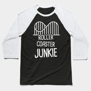 Roller Coaster Theme Park Thrill Ride Baseball T-Shirt